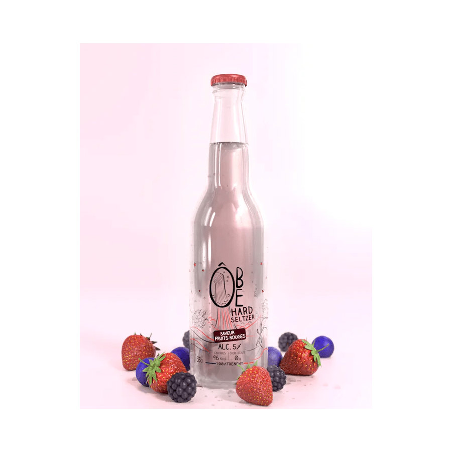 ÔBE HARD SELTZER Red Fruits Flavor 33cL OBE HARD SELTZER Find all the French wines and