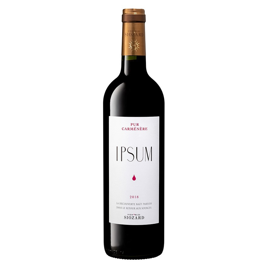 IPSUM Carmenere VIGNOBLES SIOZARD Find all the French wines and
